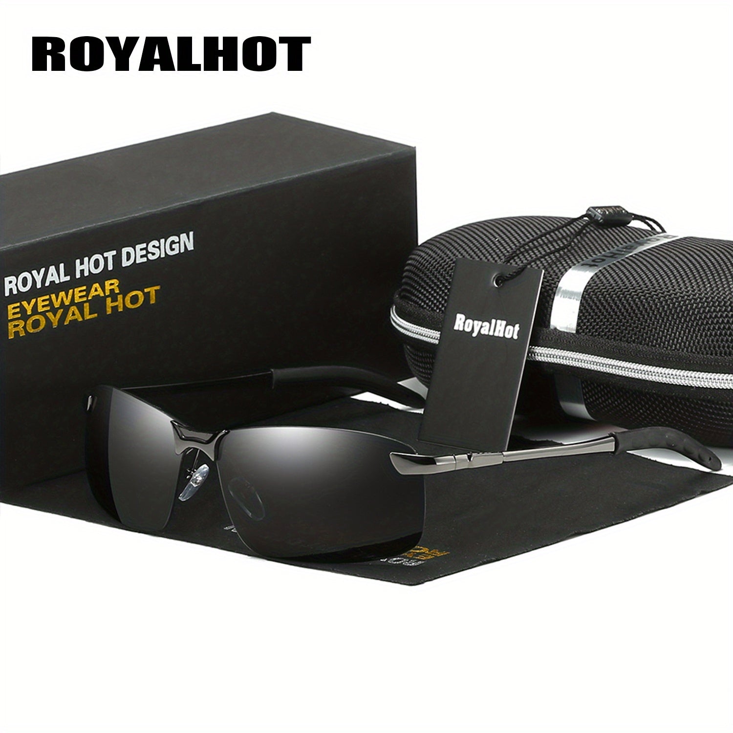 RoyalHot Men's Reflective Polarized UV400 Sunglasses