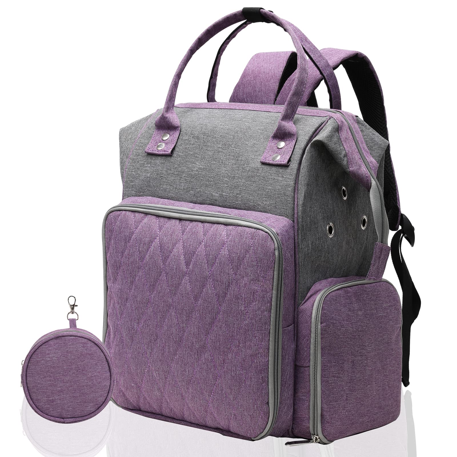 Knitting Bag Backpack Yarn Storage Organizer Tote Bag Holder Case