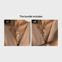 Elegant Faux Pearl Pendant Necklace