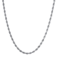 1pc Golden Silver Twist Chain Necklace Men Women Couple Necklace