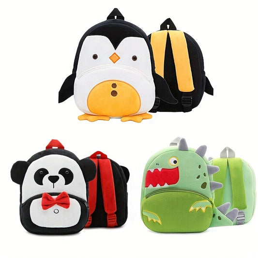 Durable Baby Bags Plush Kid Backpack Engineering Car SchoolBags