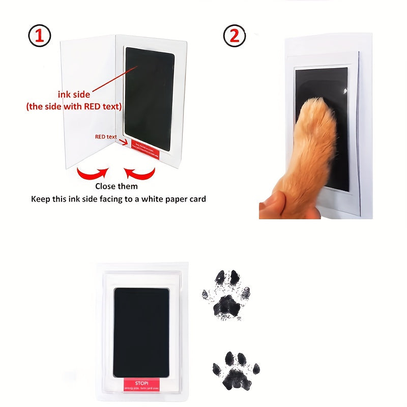 Pet Pawprint Ink Pad For Dogs & Cats - Capture Precious Memories