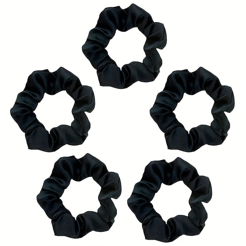 5 PCS Small Bowel Hair Tie Elastic Hair Accessories
