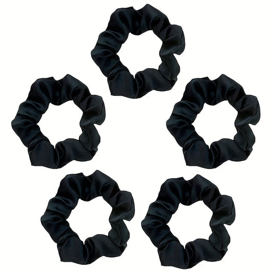 5 PCS Small Bowel Hair Tie Elastic Hair Accessories