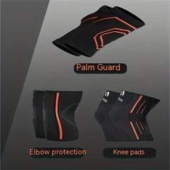 Men's Knee, Elbow, Wrist Guards Set Sports Protective Gear Basketball Pads