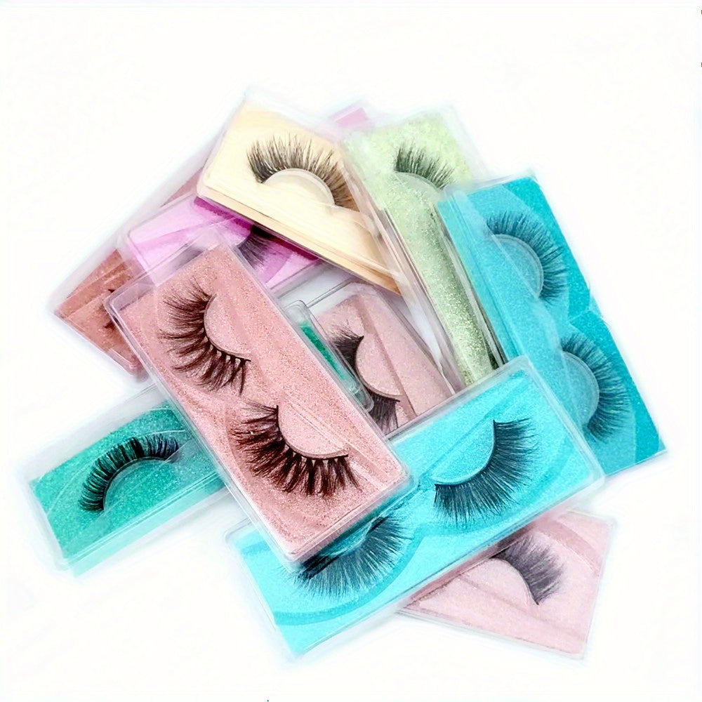 PairS 3D False Eyelashes Fluffy Thick Curling False Lashes