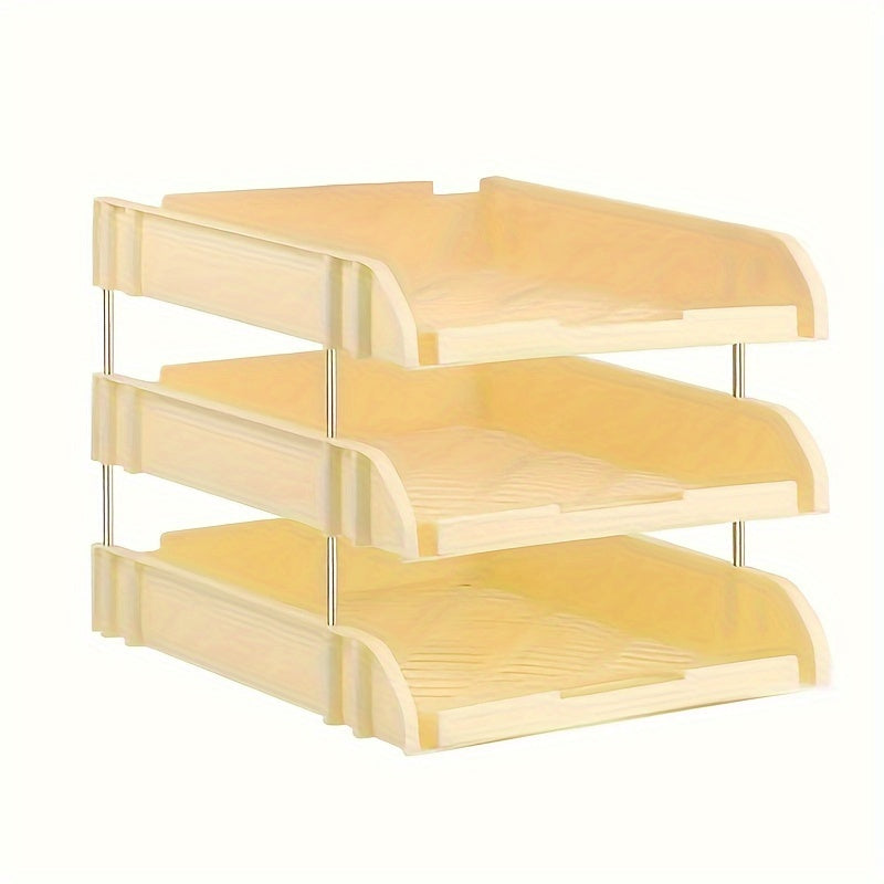 Office Desktop File Tray Rack, Data Arrangement Storage Basket