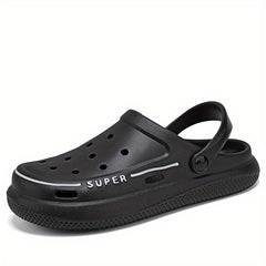 Men's Platform Clogs Hollow Out Garden Sandals