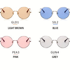 Retro Round Frame Men's Sunglasses Anti UVA UVB