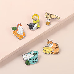 Cat Pattern Zinc Alloy Pin