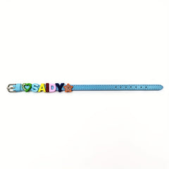 Custom Pet Memorial Bracelet with Colorful Letters