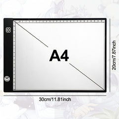 A4 LED Drawing Board 5 Colors High Brightness Acrylic Eye Protection Light