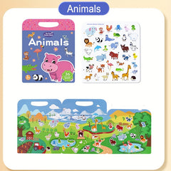 Reusable Sticker Books Educational Toys