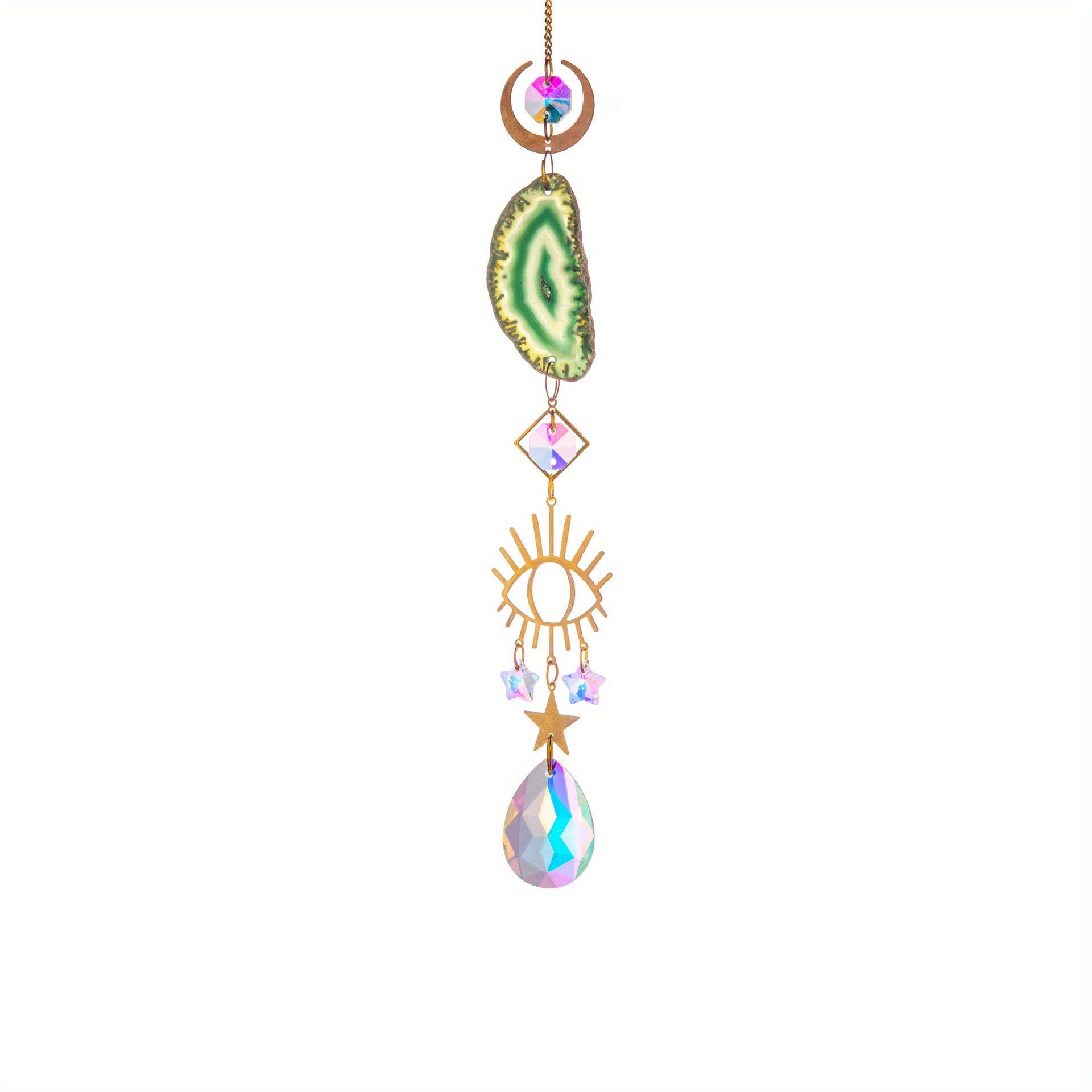 6 Heart Shaped Crystal Suncatchers - Wedding Home Car Decor