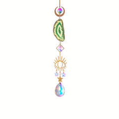 6 Heart Shaped Crystal Suncatchers - Wedding Home Car Decor