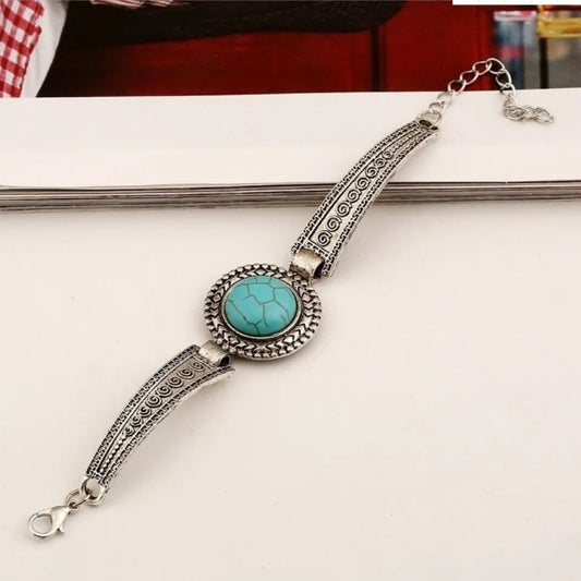 Vintage Style Turquoise Bangle Bracelet