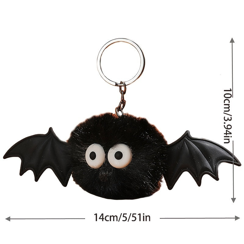 Funny Plush Bat Keychain Holiday Party Decoration Car Home Bag Hanging Gift