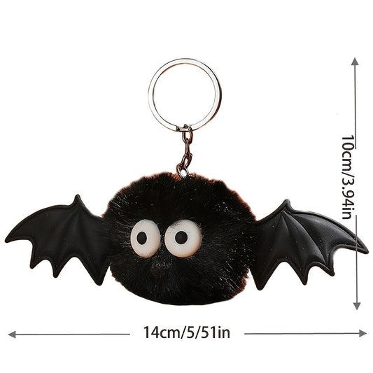 Funny Plush Bat Keychain Holiday Party Decoration Car Home Bag Hanging Gift