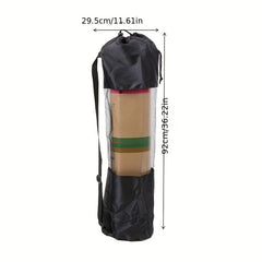 4pcs Adjustable Yoga Mat Drawstring Bag with Mesh Pocket