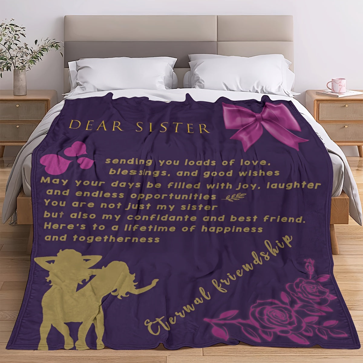 Soft Warm Throw Blanket for Bed Sofa Camping