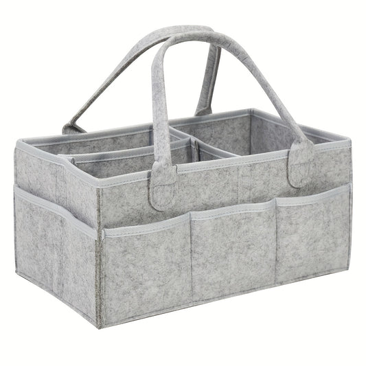 Dark Shade Diaper Storage Basket - Sturdy Organizer for Kids