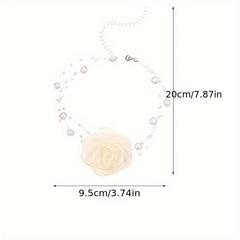 Faux Pearl Choker Necklace Vintage Party Jewelry Gift