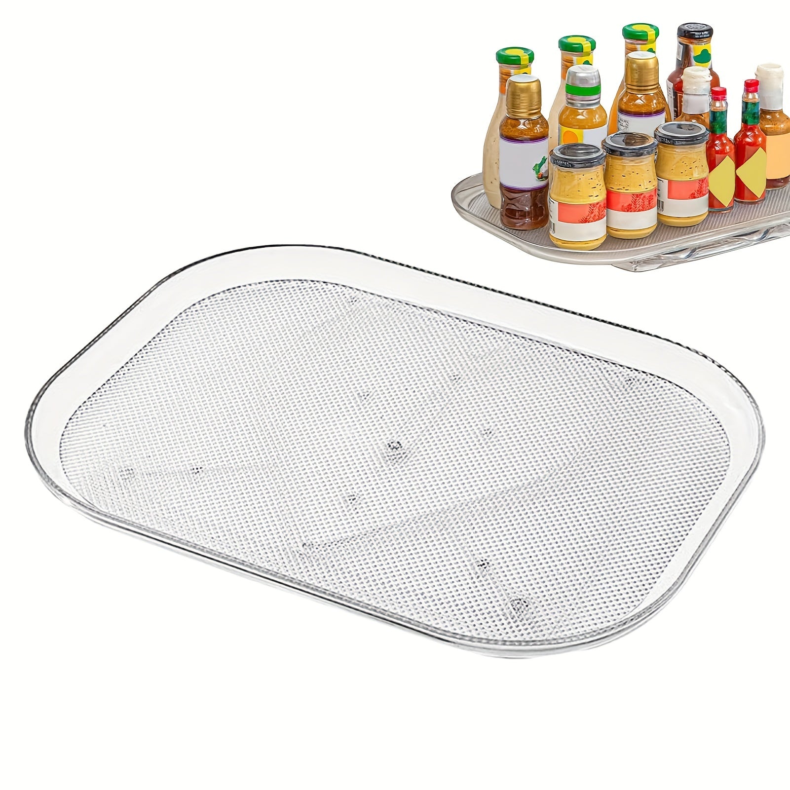 Refrigerator Turntable Organizer for Condiment Storage