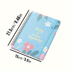 Undated Daily Weekly Planner Notebook Spiral Organizer