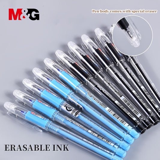 0.5mm Erasable Gel Bullet Pen w/ Rubber Holder - Office & School Supplies