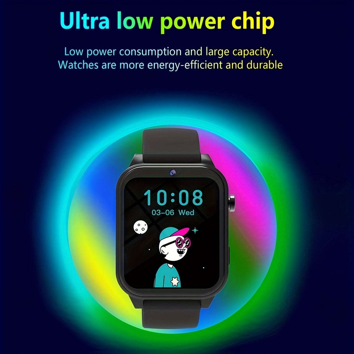 Kids Smartwatch Educational Games Touch Screen Camera Music Player Alarm Clock