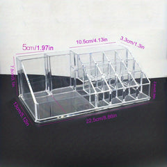 Clear Makeup Organizer Skin Care Cosmetic Display Case With Drawers