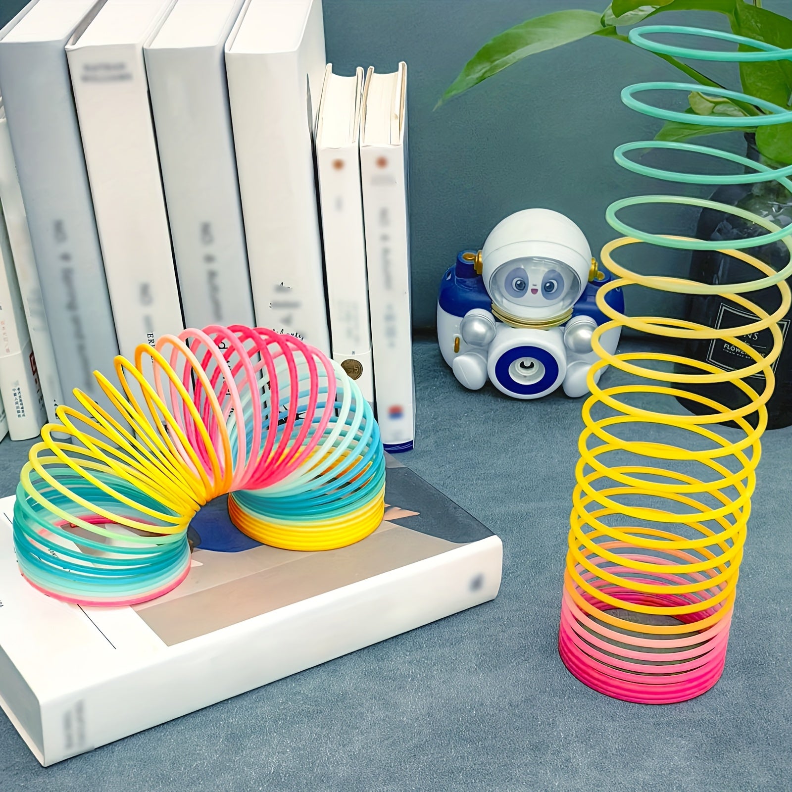 Rainbow Spring Coil Toy 8 3 4 Stretchy Fidget Toy for Kids Adults