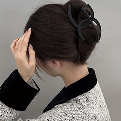 4pcs Solid Hair Claw Clip Nonslip Ponytail Holder Women Girls Hair Accessory