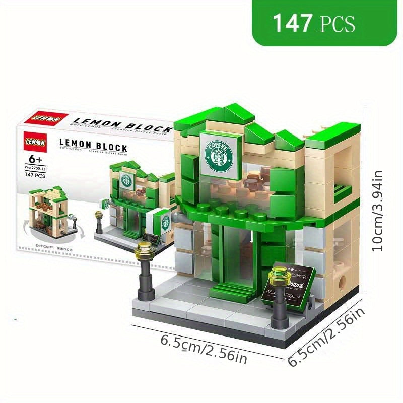 Mini Bricks Bread Shop Building Blocks Set
