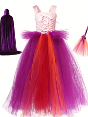 Halloween Witch Cosplay Costume & Accessories for Party Performance