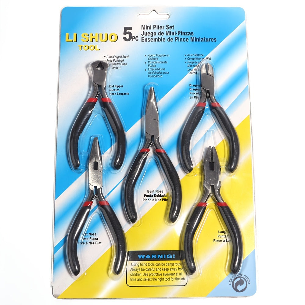 DIY Jewelry Making Tool Set 8pc Pliers Scissor Tweezers Jump Ring Opener Awl