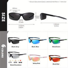 CoolPandas Men's Tr90 Ultralight Sports Polarized Sunglasses
