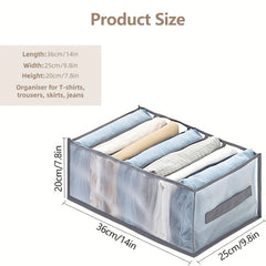 6pcs Large Capacity Foldable Mesh Nylon Organizers 6 Dividers Desk Organizer