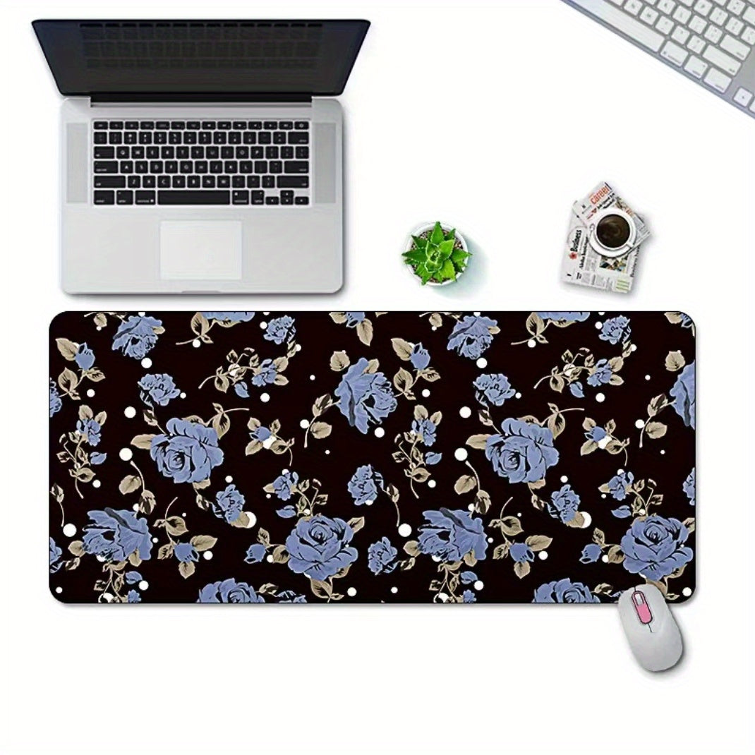 Chinese Flower And Bird 60 30 Medium Double Sided Faux Leather Mouse Pad