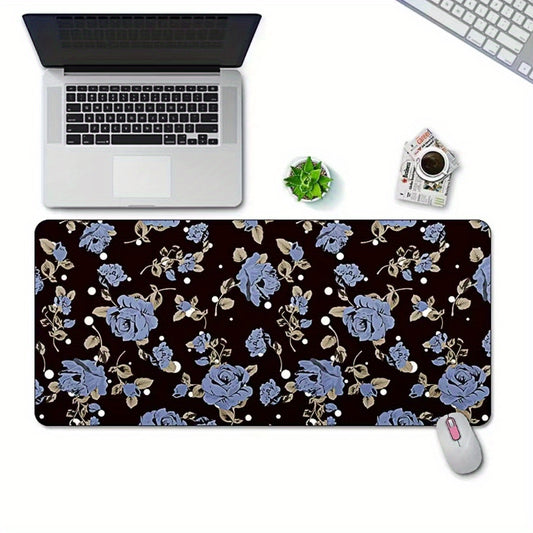 Chinese Flower And Bird 60 30 Medium Double Sided Faux Leather Mouse Pad