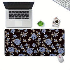 Chinese Flower And Bird 60 30 Medium Double Sided Faux Leather Mouse Pad