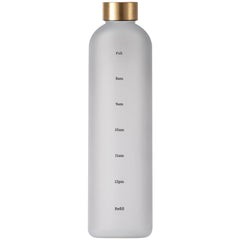 32oz Transparent Water Bottle with Time Marker & Leakproof