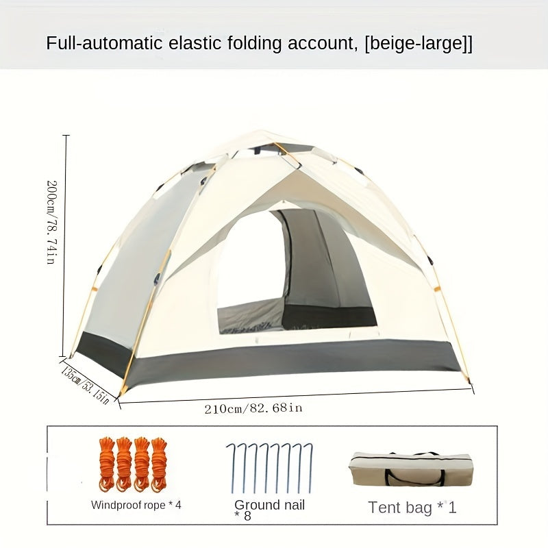 Foldable Camping Tent with Sunscreen and Insect Proof