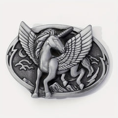 Vintage Flying Horse Belt Buckle For Women & Men