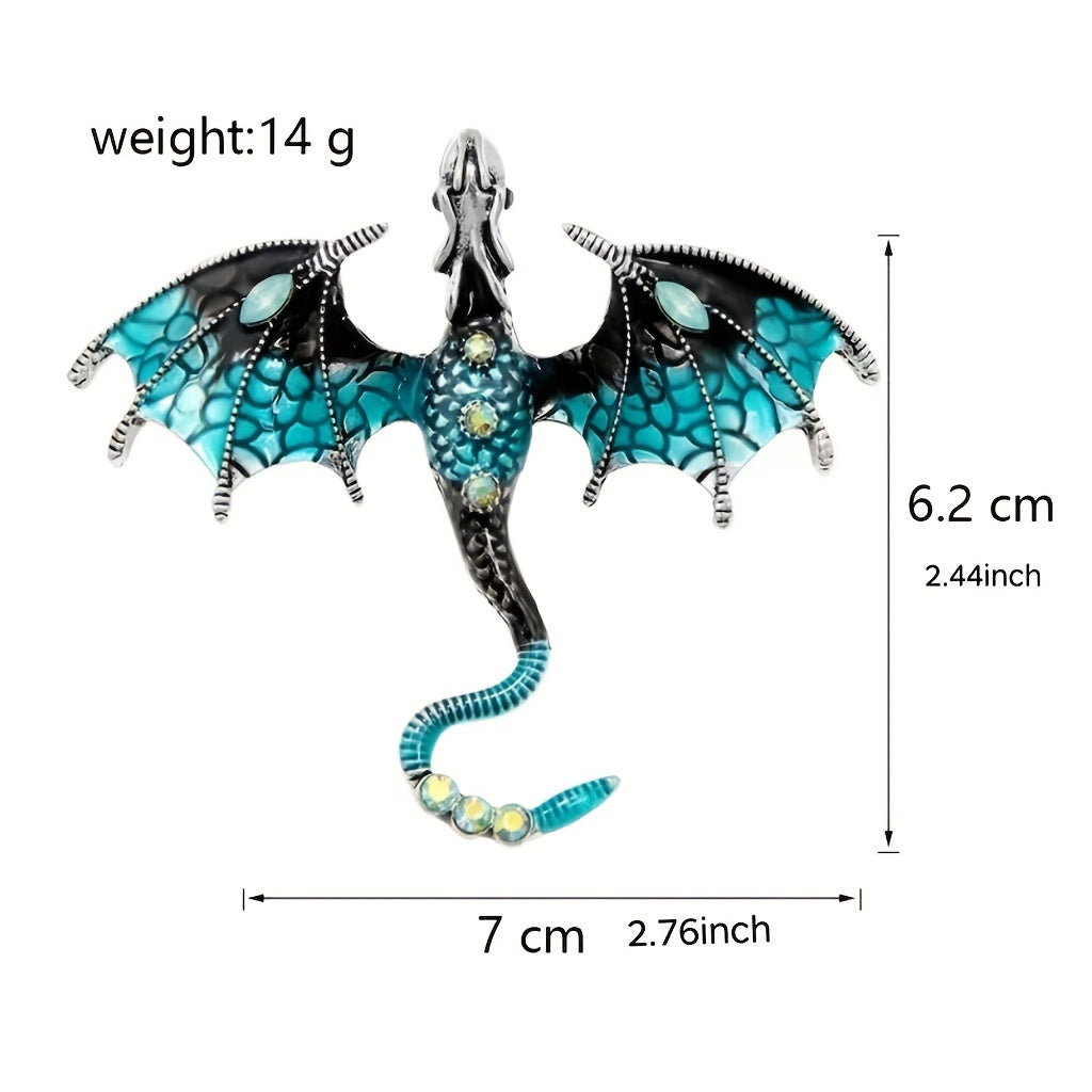 Retro Dragon Shape Brooch For Men