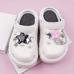 Star Rhinestone Shoe Charms for Clogs DIY Decor
