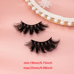 4 Pairs Fluffy Soft Cat Eye Faux Mink Hair False Eyelashes
