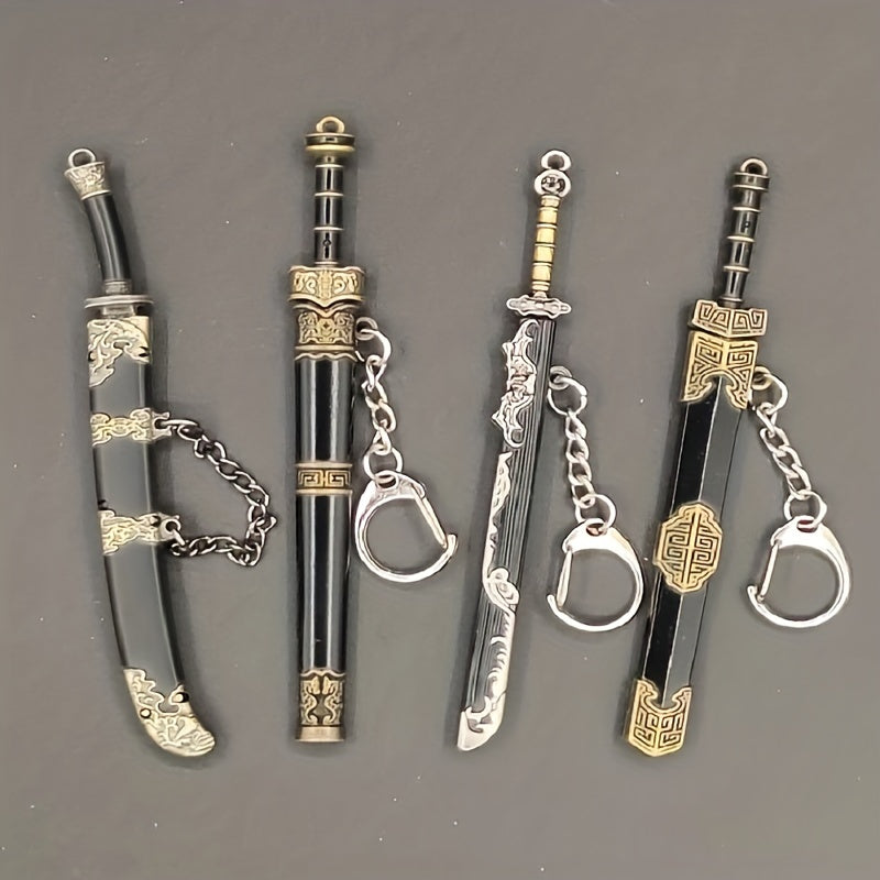 Mini Ancient Style Sword Keychain Pendant Toy