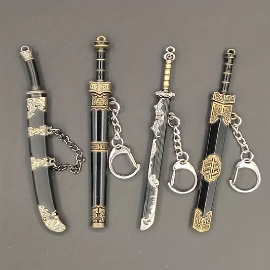 Mini Ancient Style Sword Keychain Pendant Toy