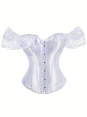 Lace Corset Bustier Tummy Control Body Shaper Women's Lingerie